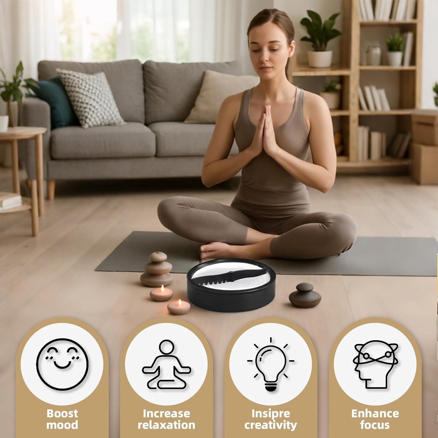 Jardín Zen Automático KERIDAZPLY - Decoración Minimalista 20cm