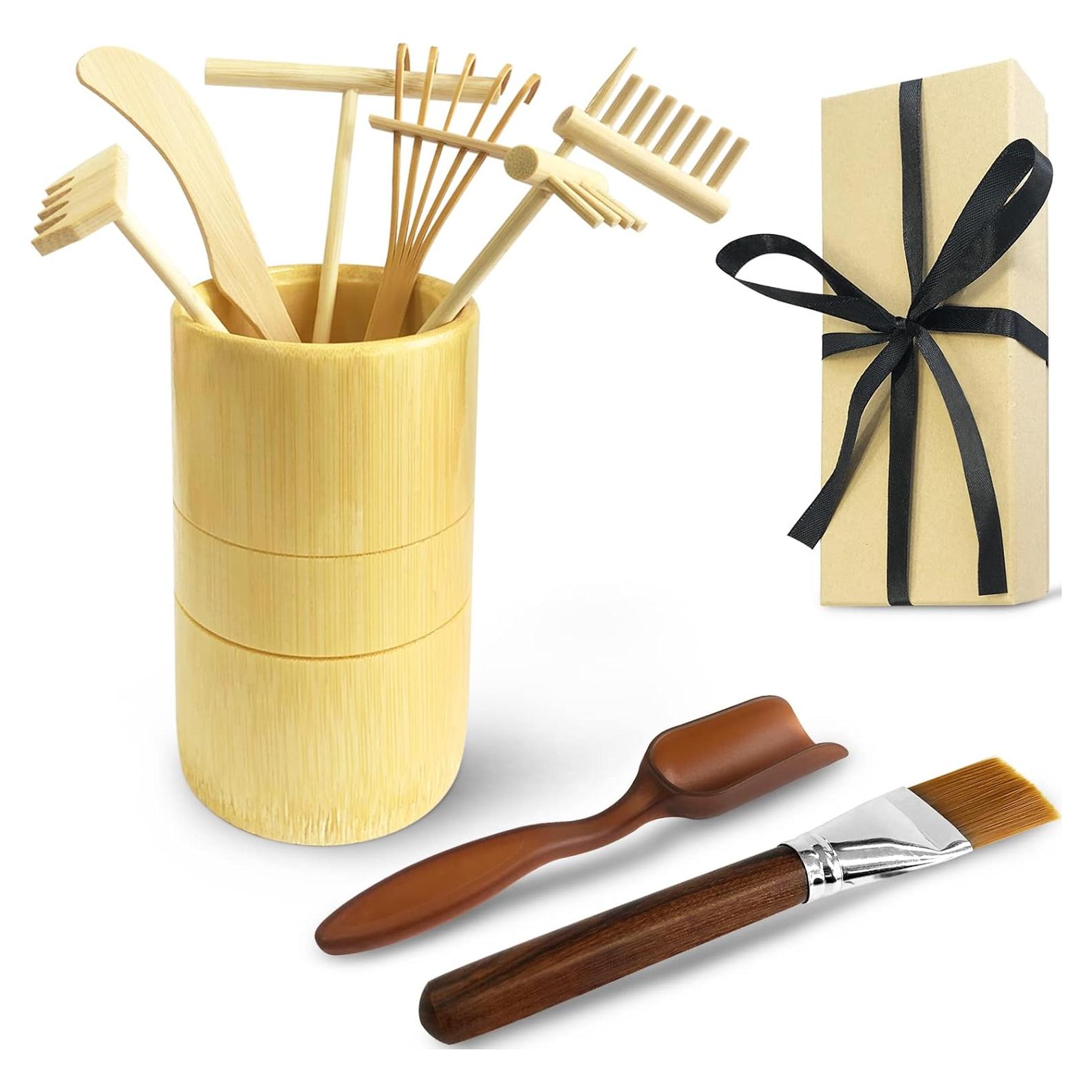 Juego de Herramientas Zen para Jardín Artcome - 6 Rastrillos y Accesorios