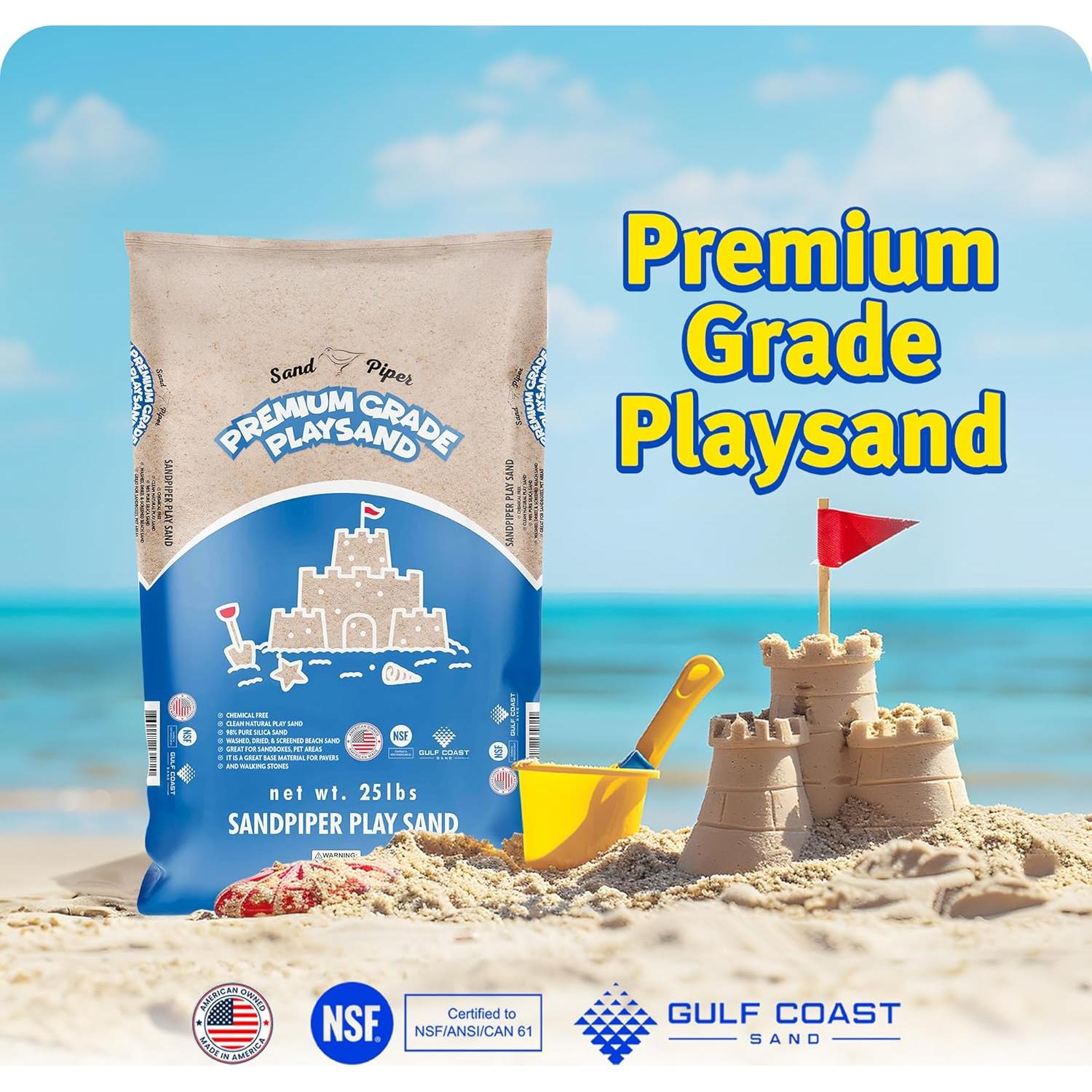 Arena de Juego Blanca Premium SandPiper 11.34 kg - Textura Fina