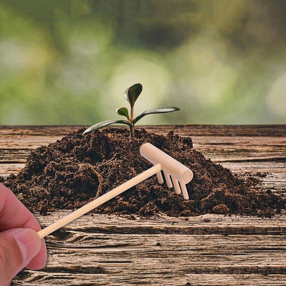 Juego de Rastrillos de Jardín Zen YARNOW 60 Piezas Bambú