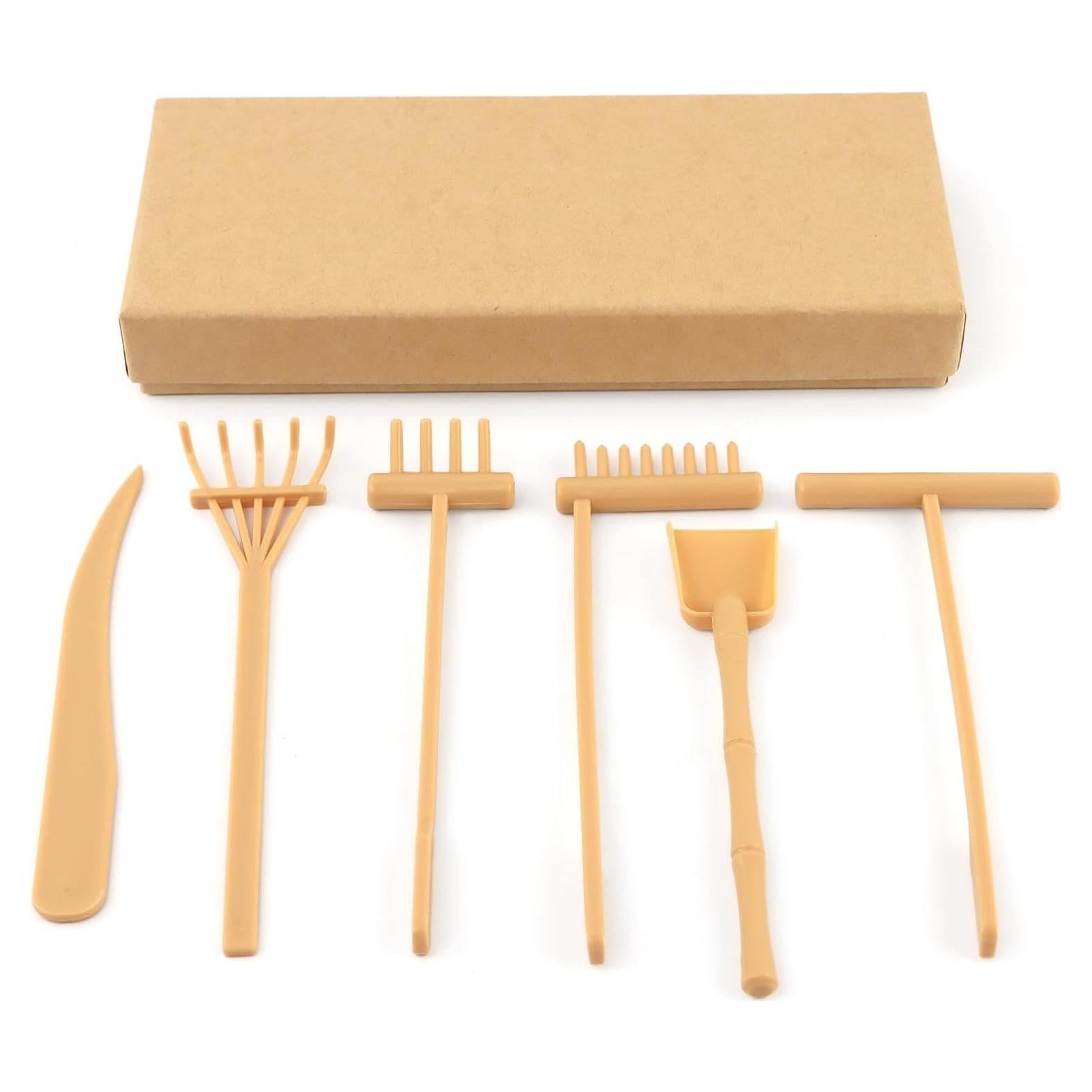 Juego de herramientas de jardín zen plástico 6Pcs SYCOOVEN