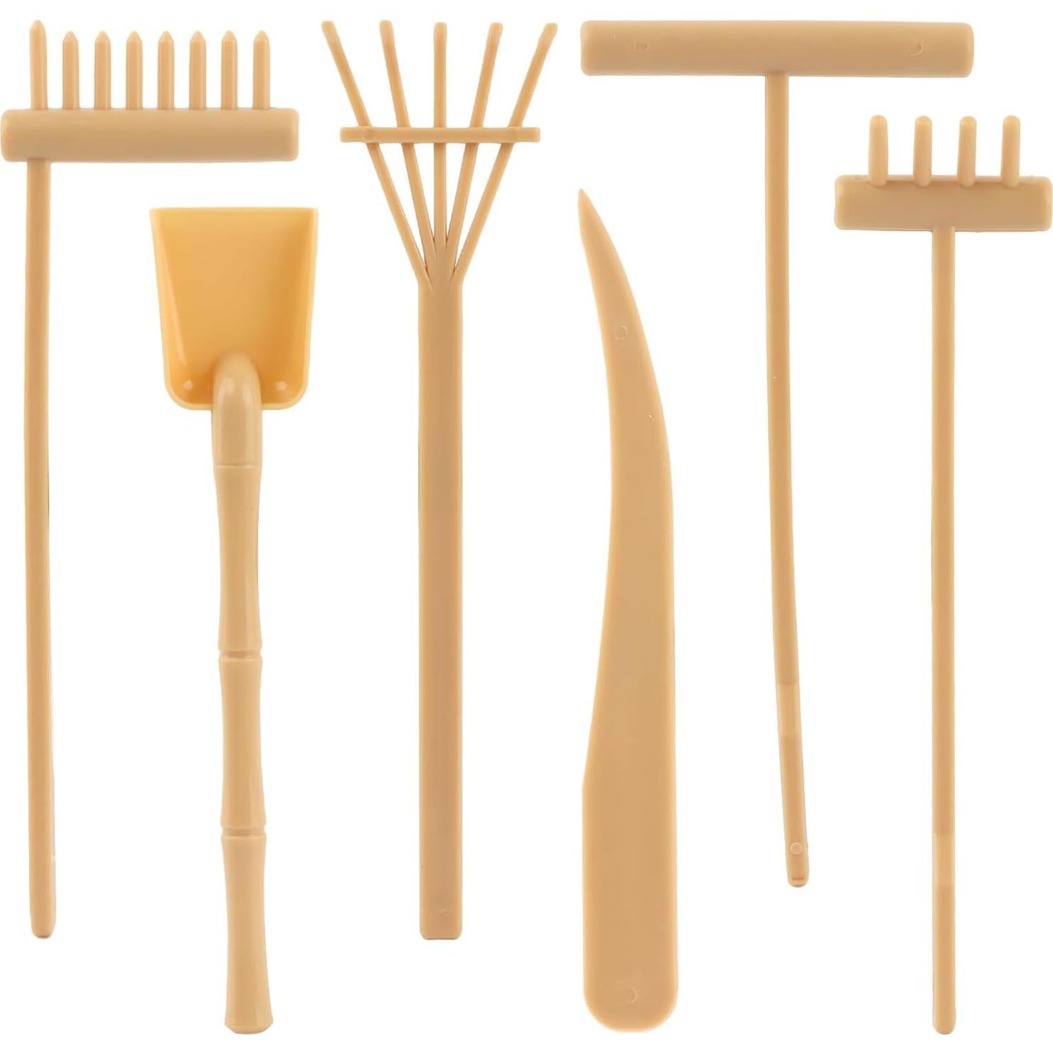 Juego de herramientas de jardín zen plástico 6Pcs SYCOOVEN