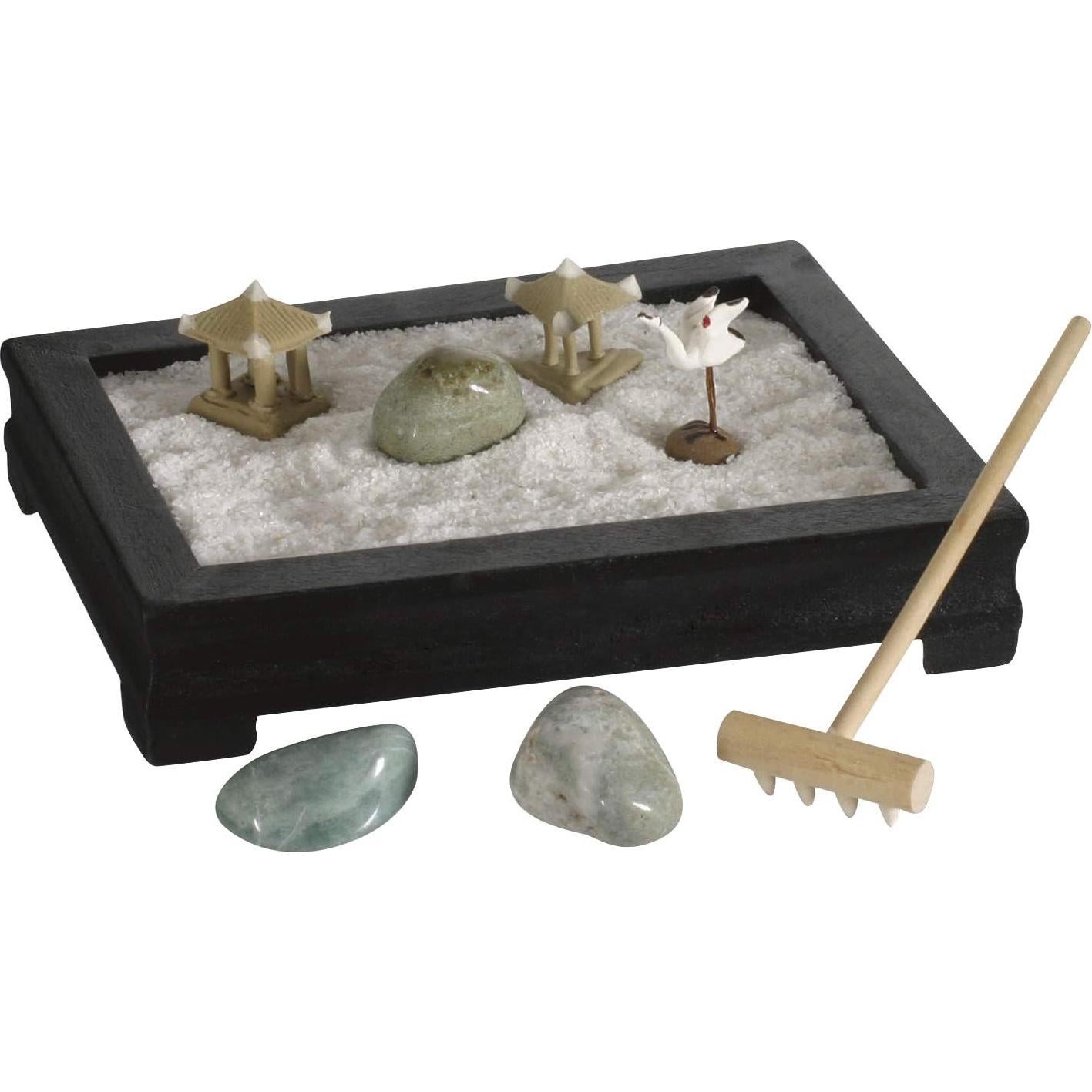 Jardín Zen Mini Toysmith - Bandeja 10.16x7.62cm con Figuritas