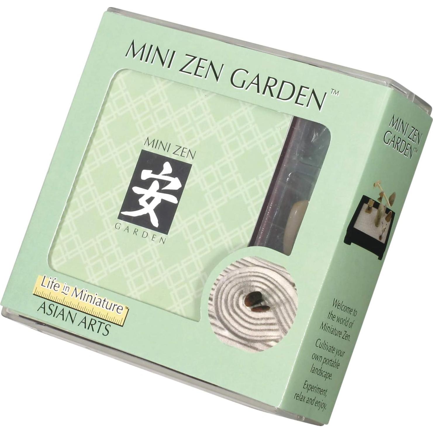 Jardín Zen Mini Toysmith - Bandeja 10.16x7.62cm con Figuritas