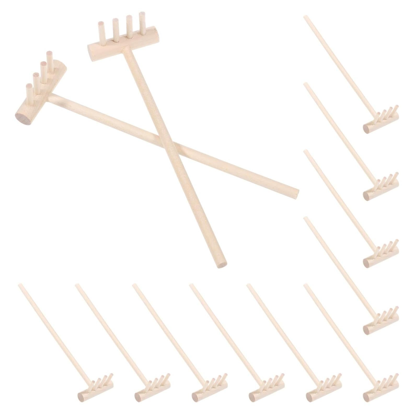 Juego de 12 Mini Rastrillos Zen Jojofuny para Jardín