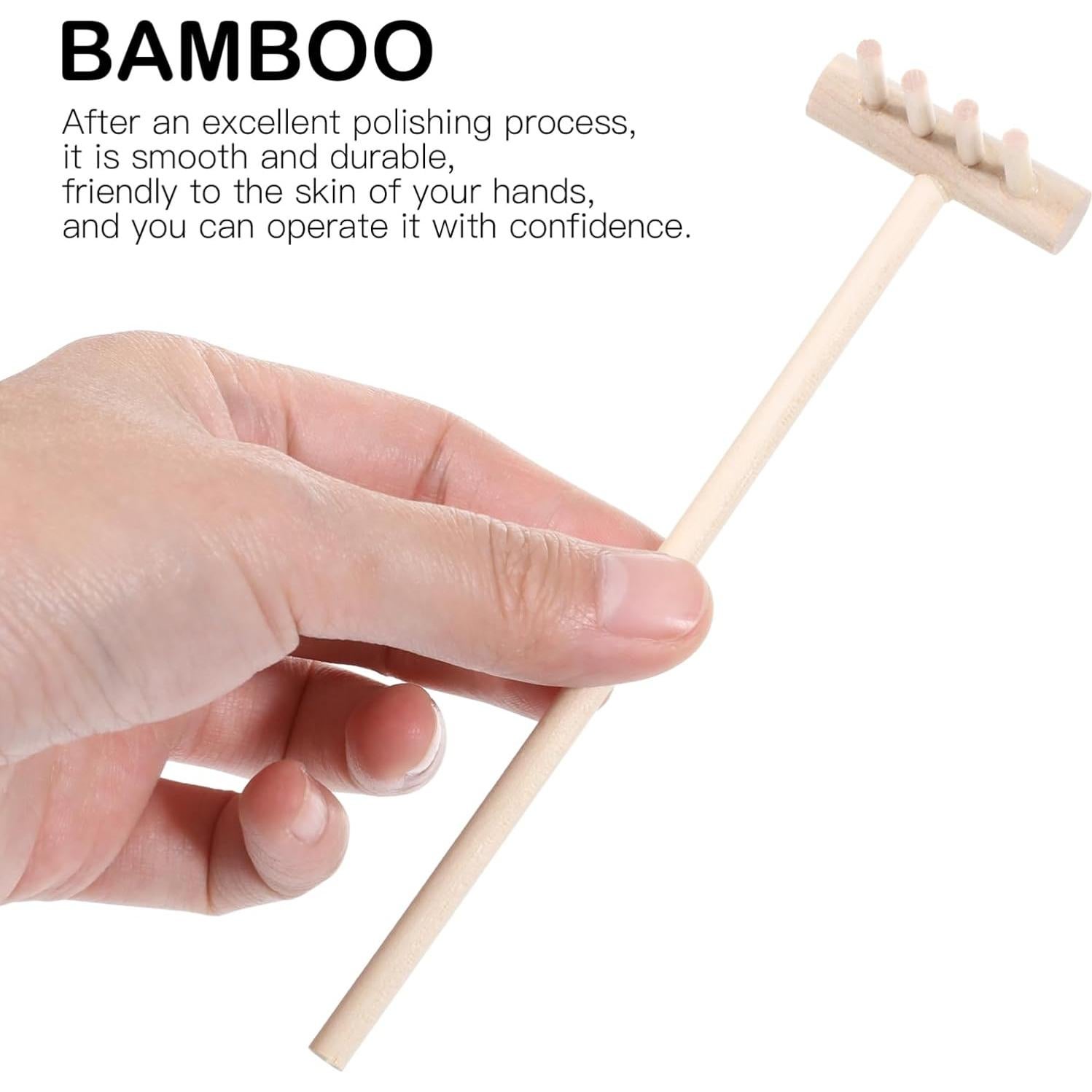 Juego de 12 Mini Rastrillos Zen Jojofuny para Jardín