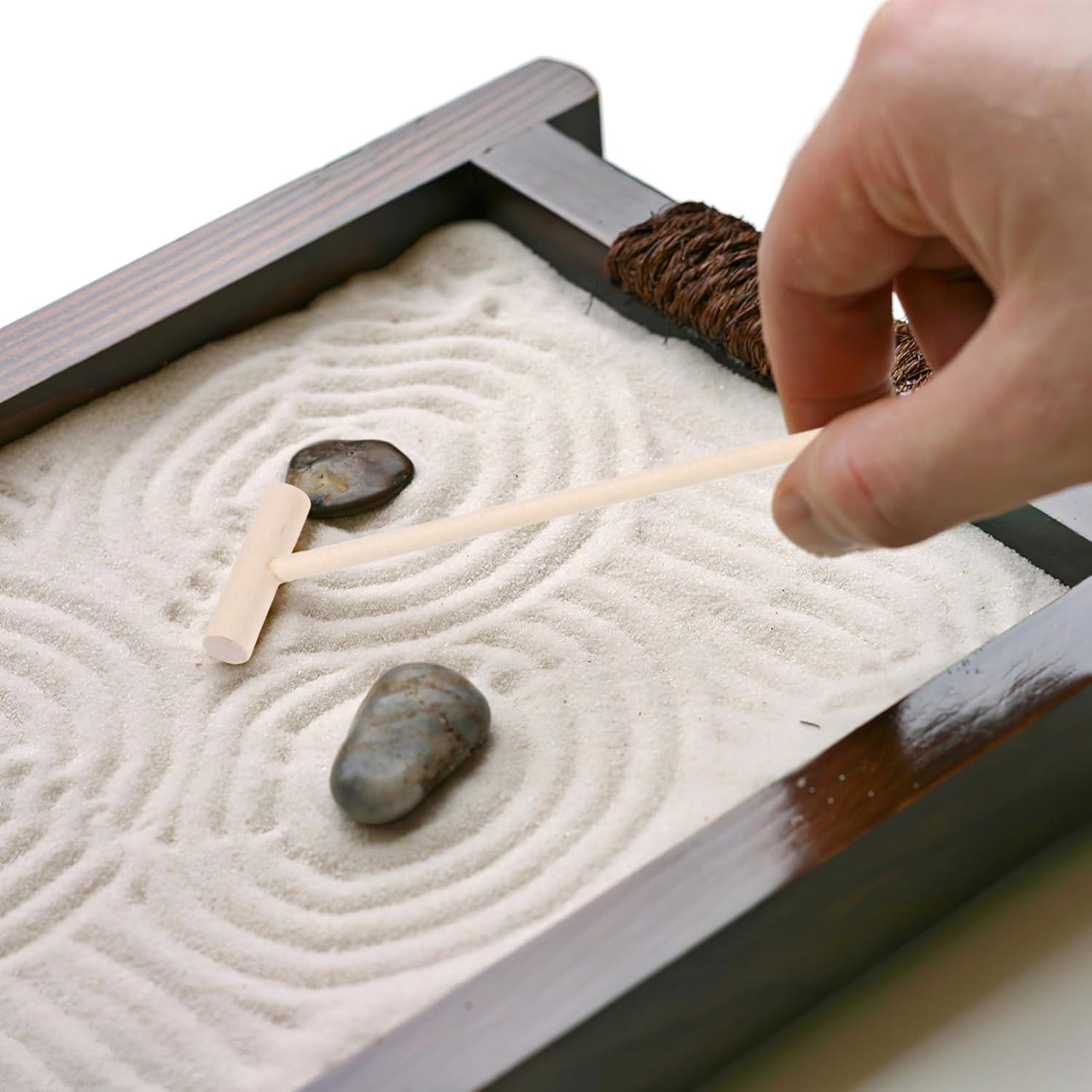 Juego de 12 Mini Rastrillos Zen Jojofuny para Jardín