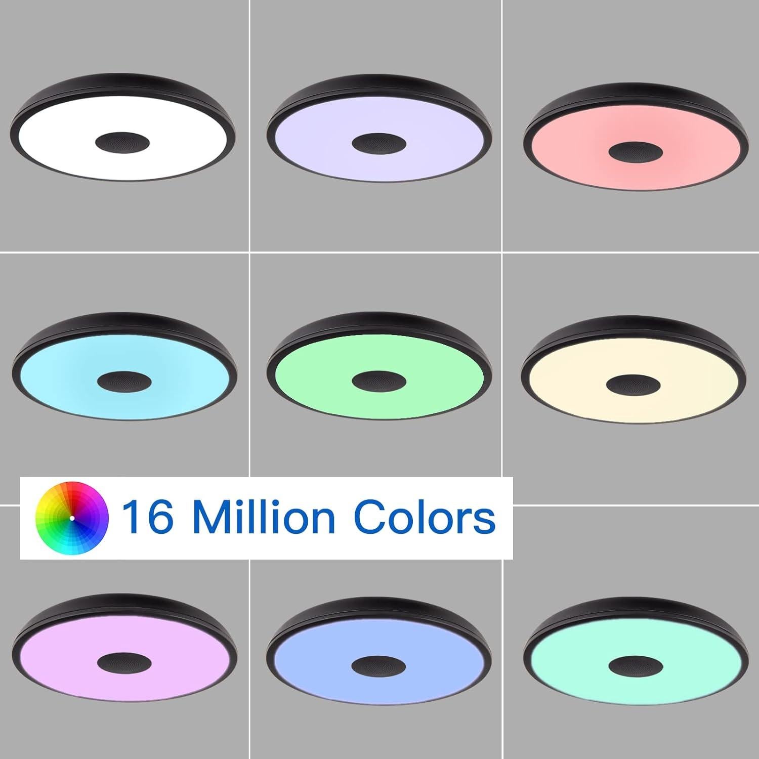 Lámpara de Techo LED ASALL 27.94 cm con Altavoz Bluetooth