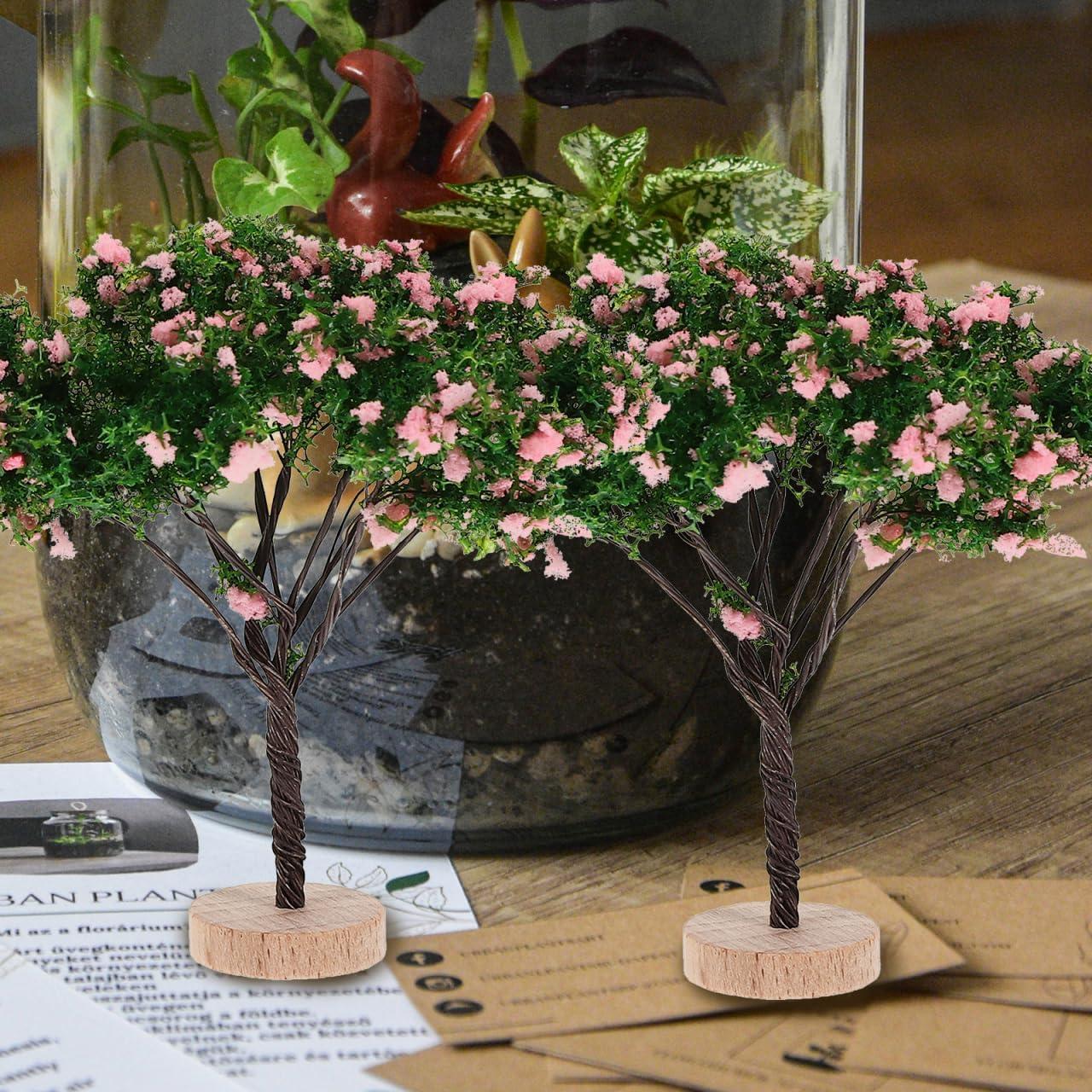 Paquete de 2 Árboles Miniatura VINTORKY para Manualidades