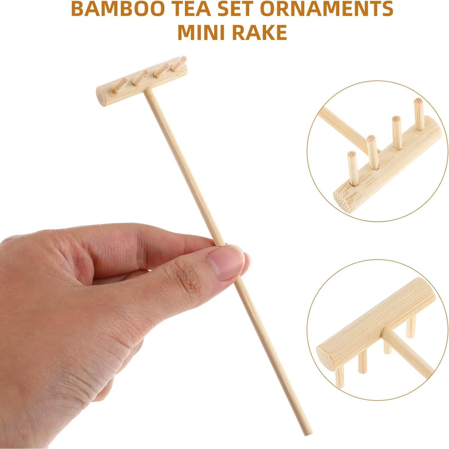 Set de 8 Mini Rastrillos Zen MAGICLULU para Meditación 14x3.5cm