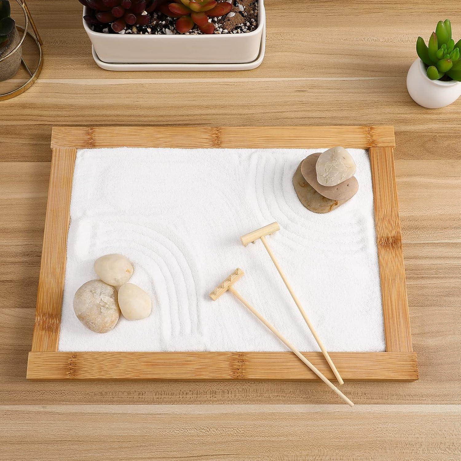 Set de 8 Mini Rastrillos Zen MAGICLULU para Meditación 14x3.5cm