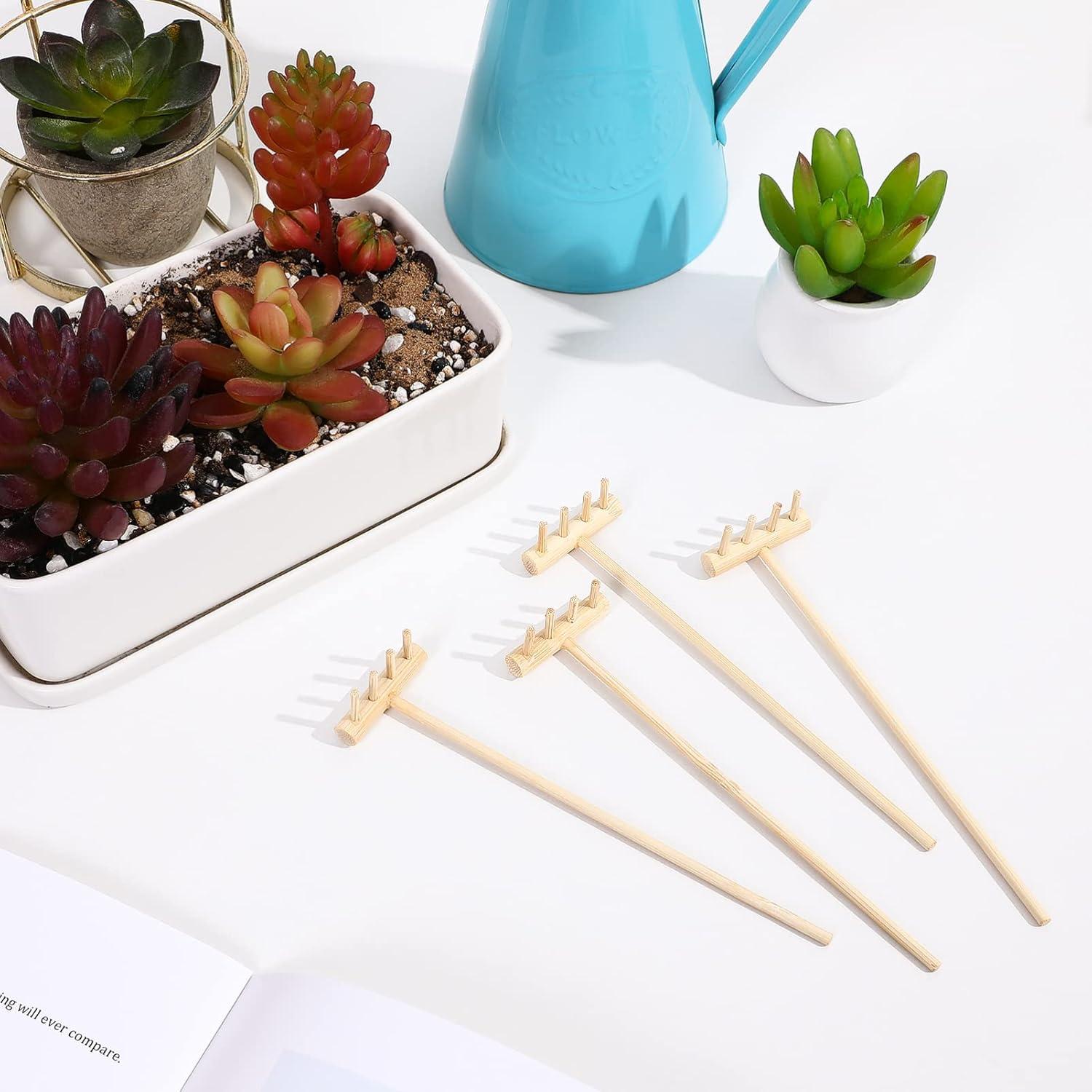 Set de 8 Mini Rastrillos Zen MAGICLULU para Meditación 14x3.5cm