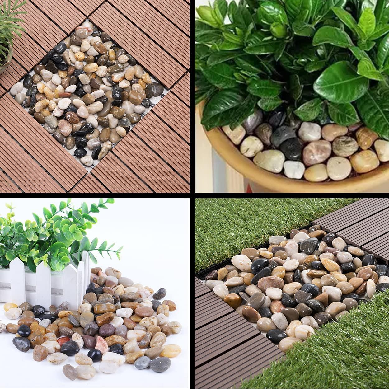 Piedras de río HOT SEAL 0.9 kg 2.5-3.8 cm Guijarros Decorativos