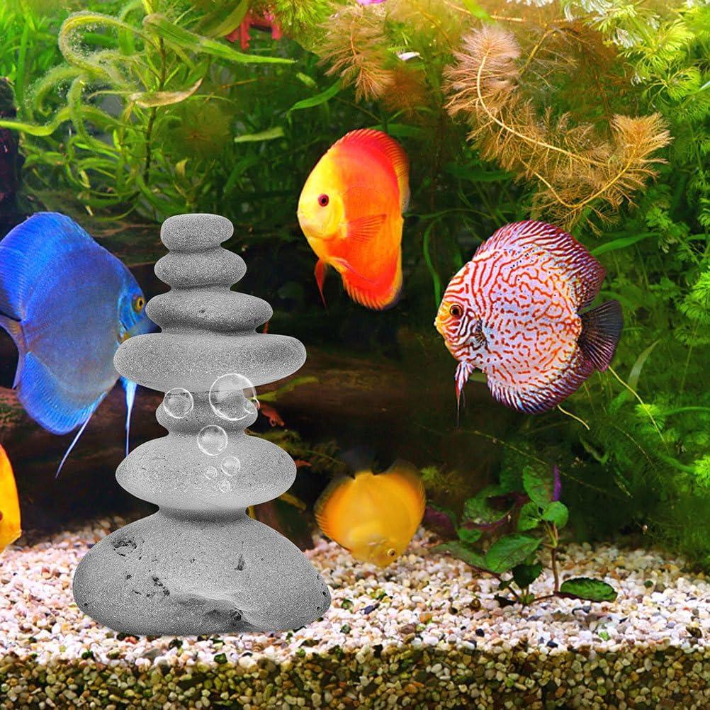 Escultura de Rocas Apiladas Zerodeko 2pcs Decoración Jardín