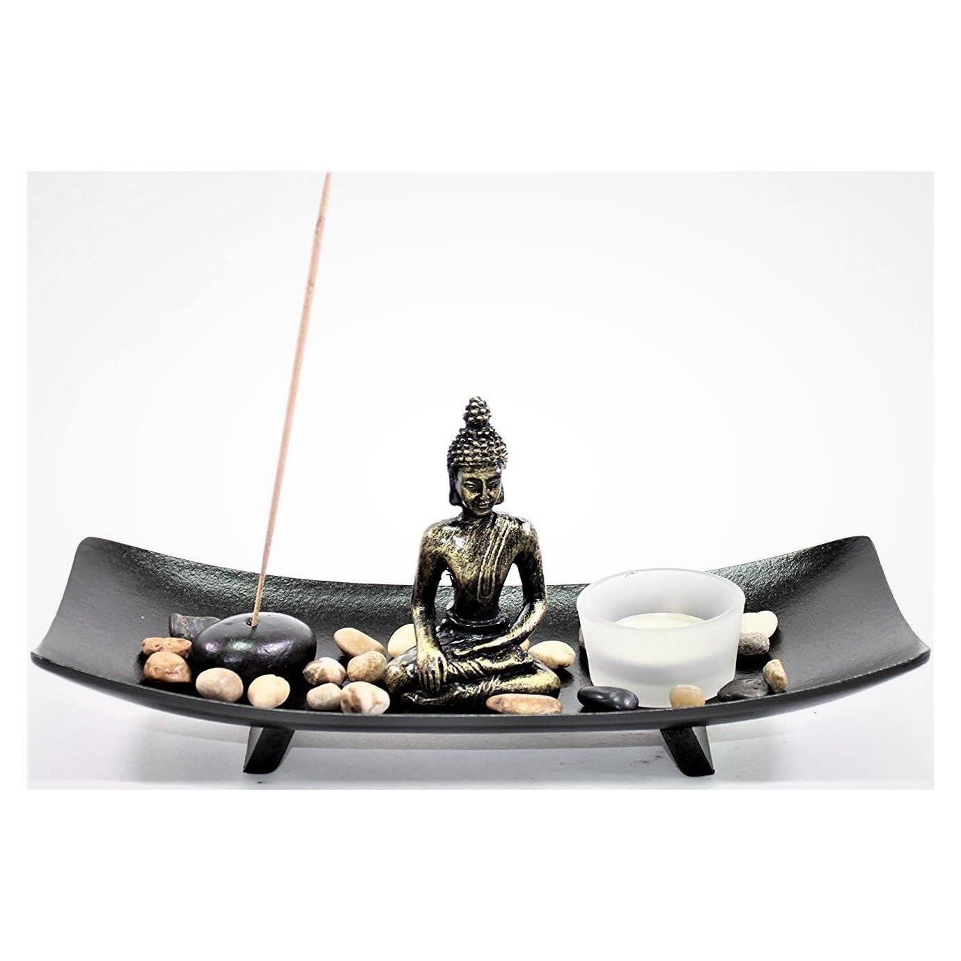 Jardín Zen de Mesa Budista Pagamos tu Impuesto 7 Piezas