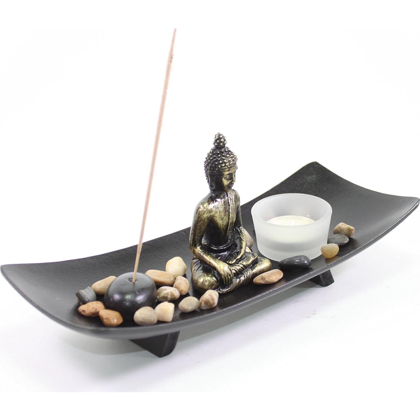 Jardín Zen de Mesa Budista Pagamos tu Impuesto 7 Piezas