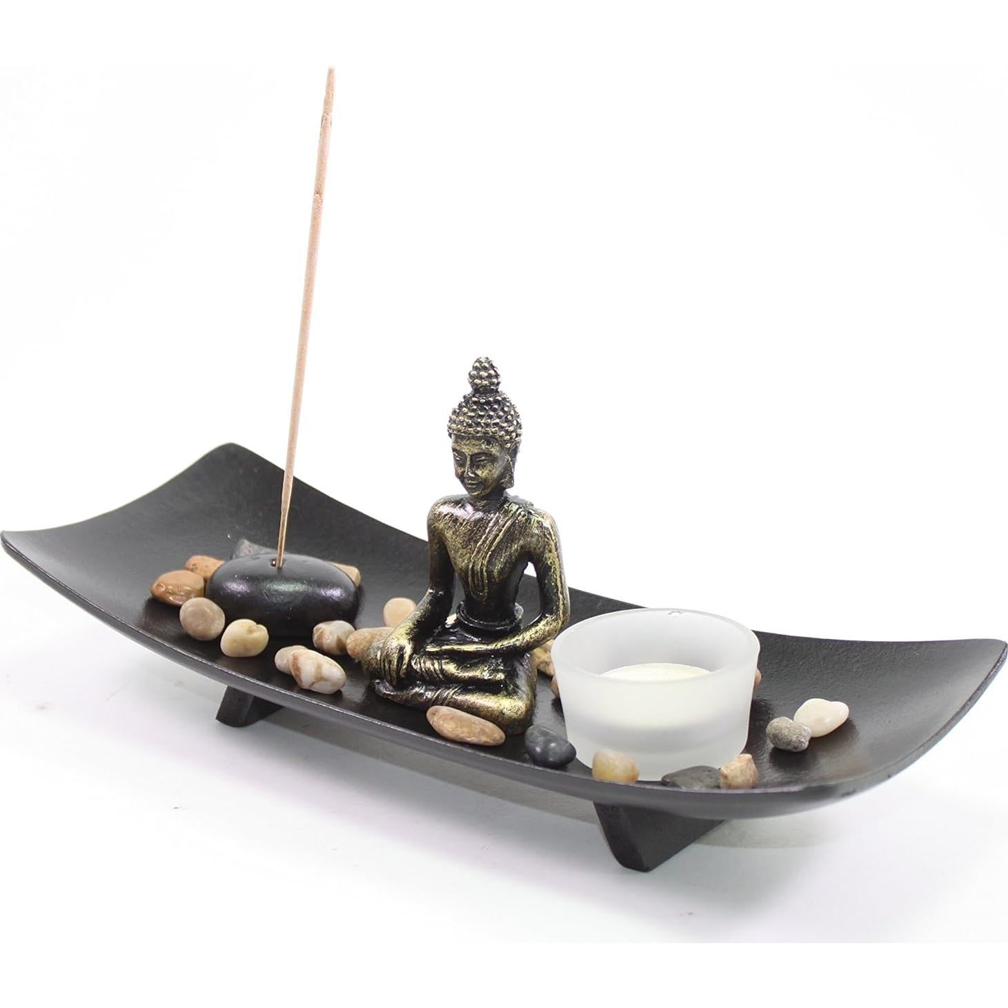 Jardín Zen de Mesa Budista Pagamos tu Impuesto 7 Piezas