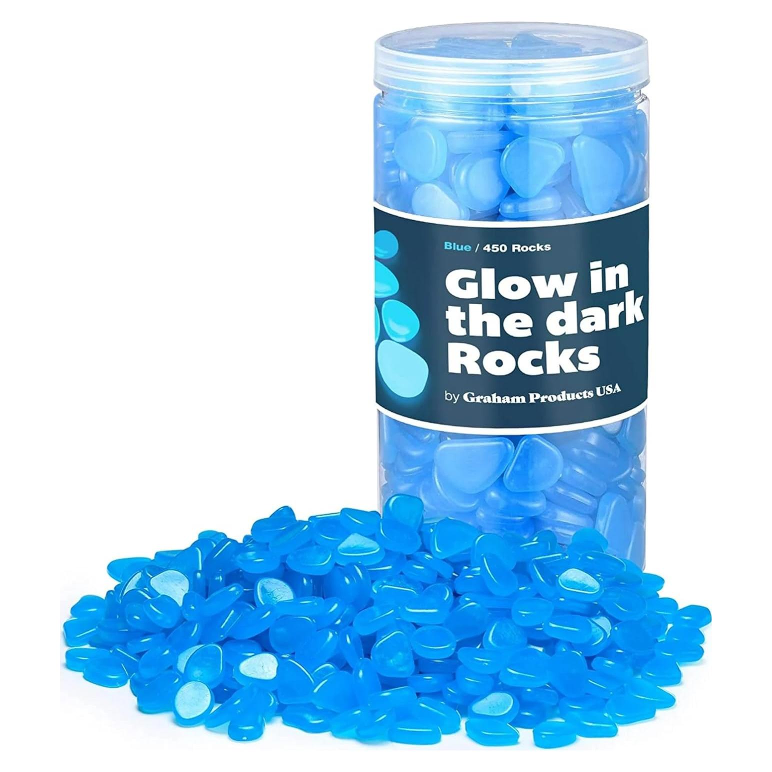 Grava Brillante en la Oscuridad Graham 450 Piezas Azul