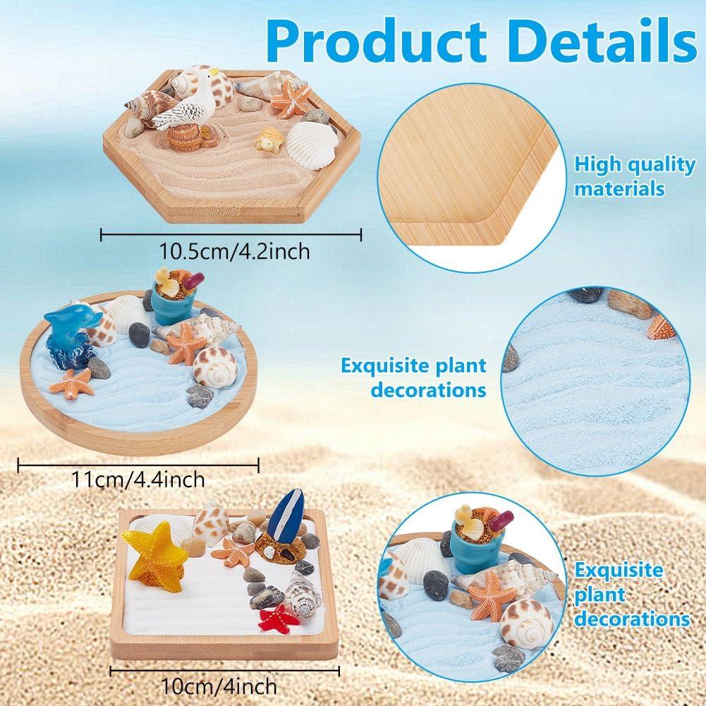 Kit Jardín Zen Miniatura WEBEEDY con Arena y Accesorios