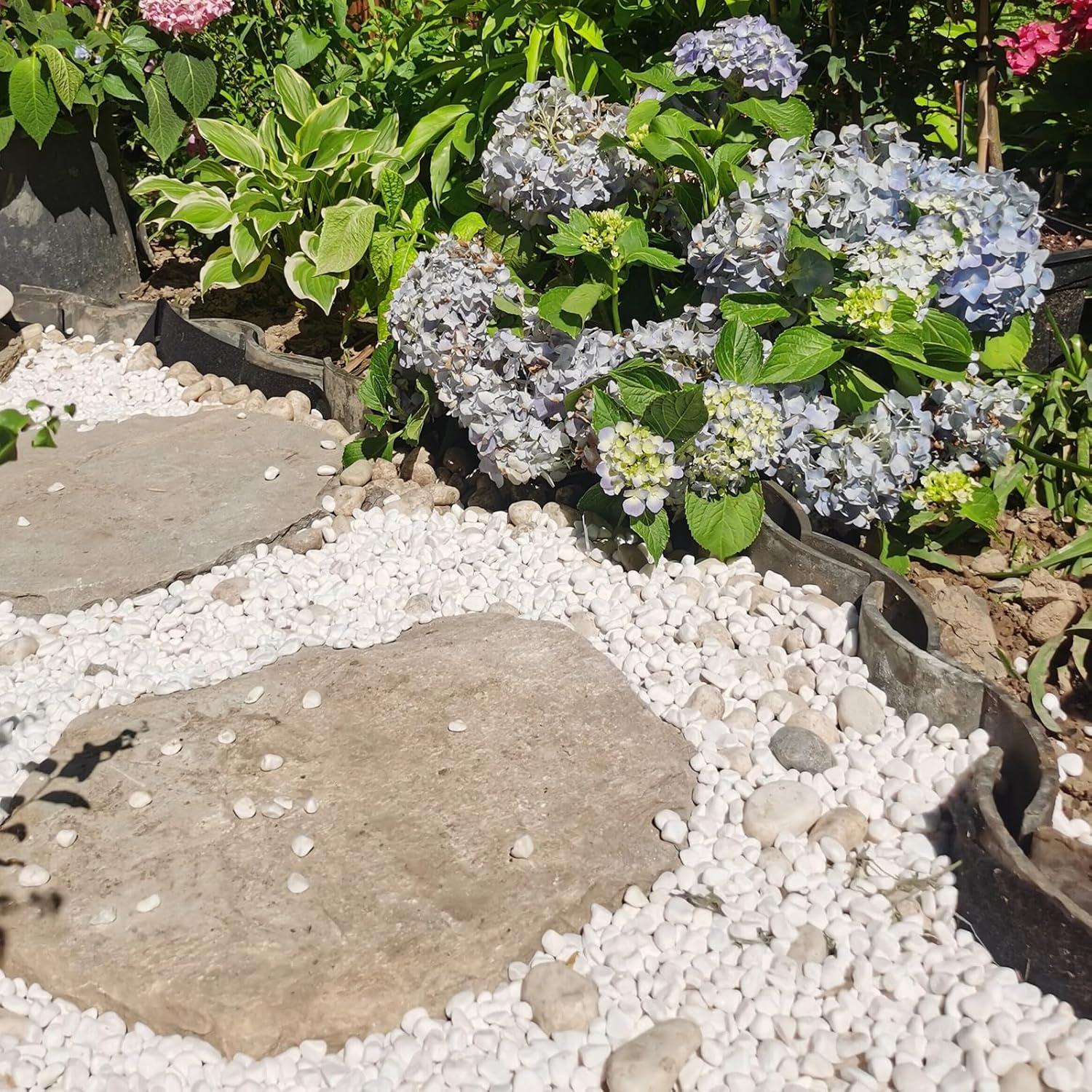 Piedras Blancas para Jardín FANTIAN 4.54 kg 1.27-2.54 cm