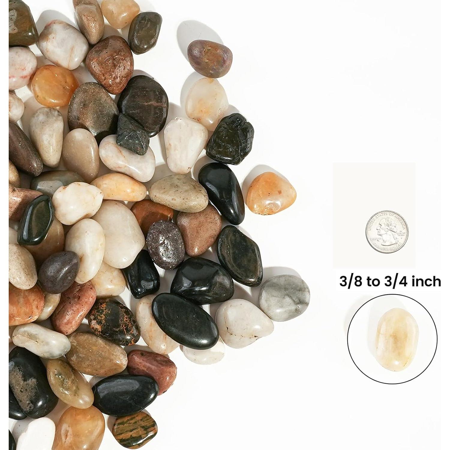 Piedras de Río Pulidas StoneCreek 0.91 kg Decorativas Jardín