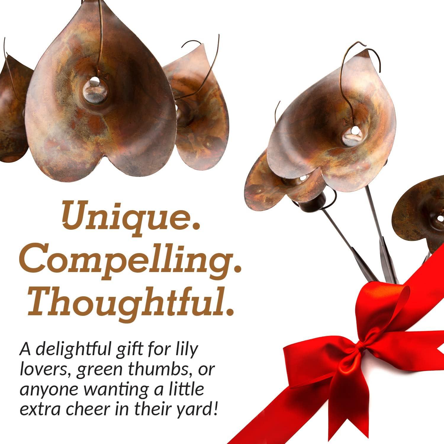 Estaca de Jardín Lirio Calla Happy Gardens con Campanas 91 cm