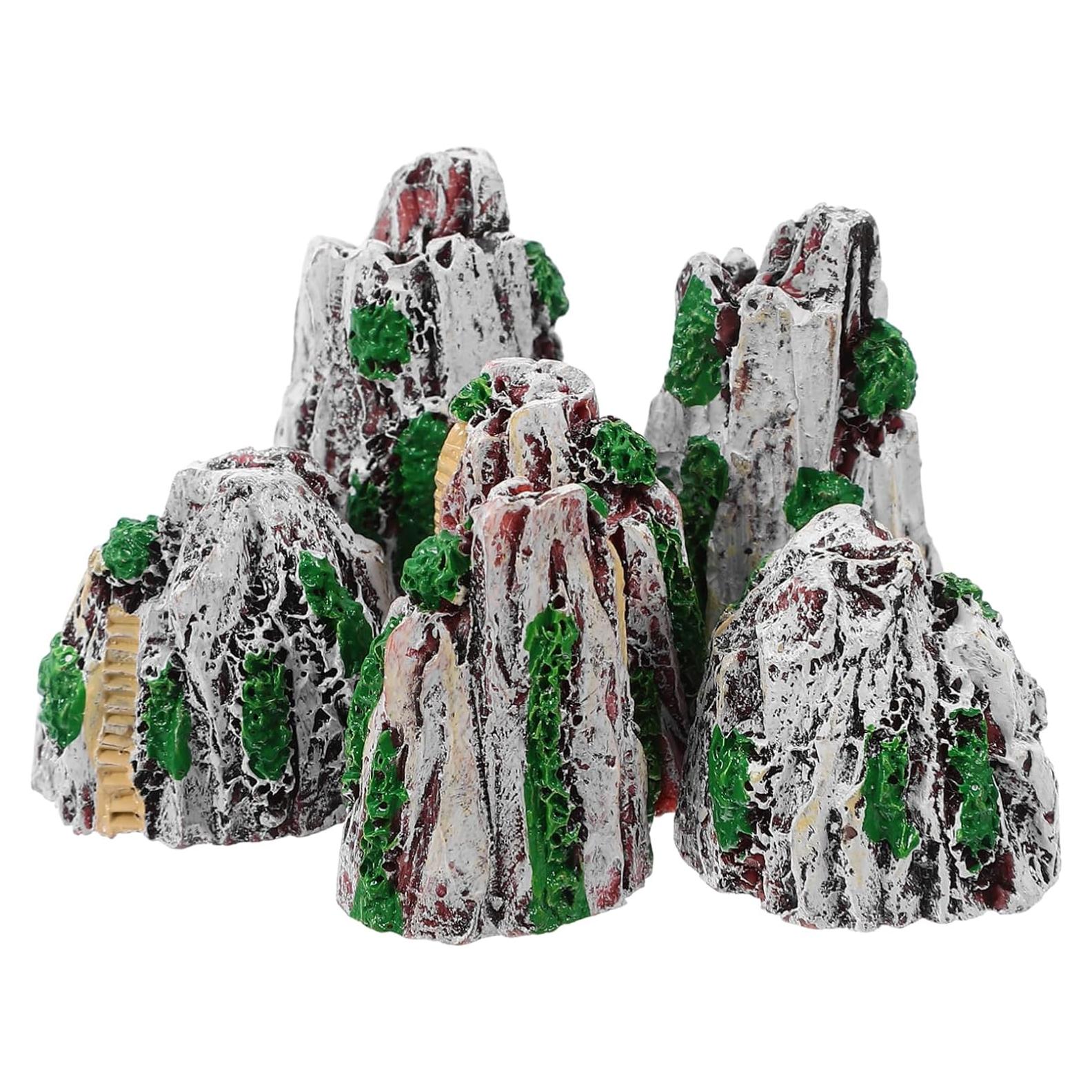 Set de 6 Estatuas de Jardín Zen Milisten de Resina Miniatura