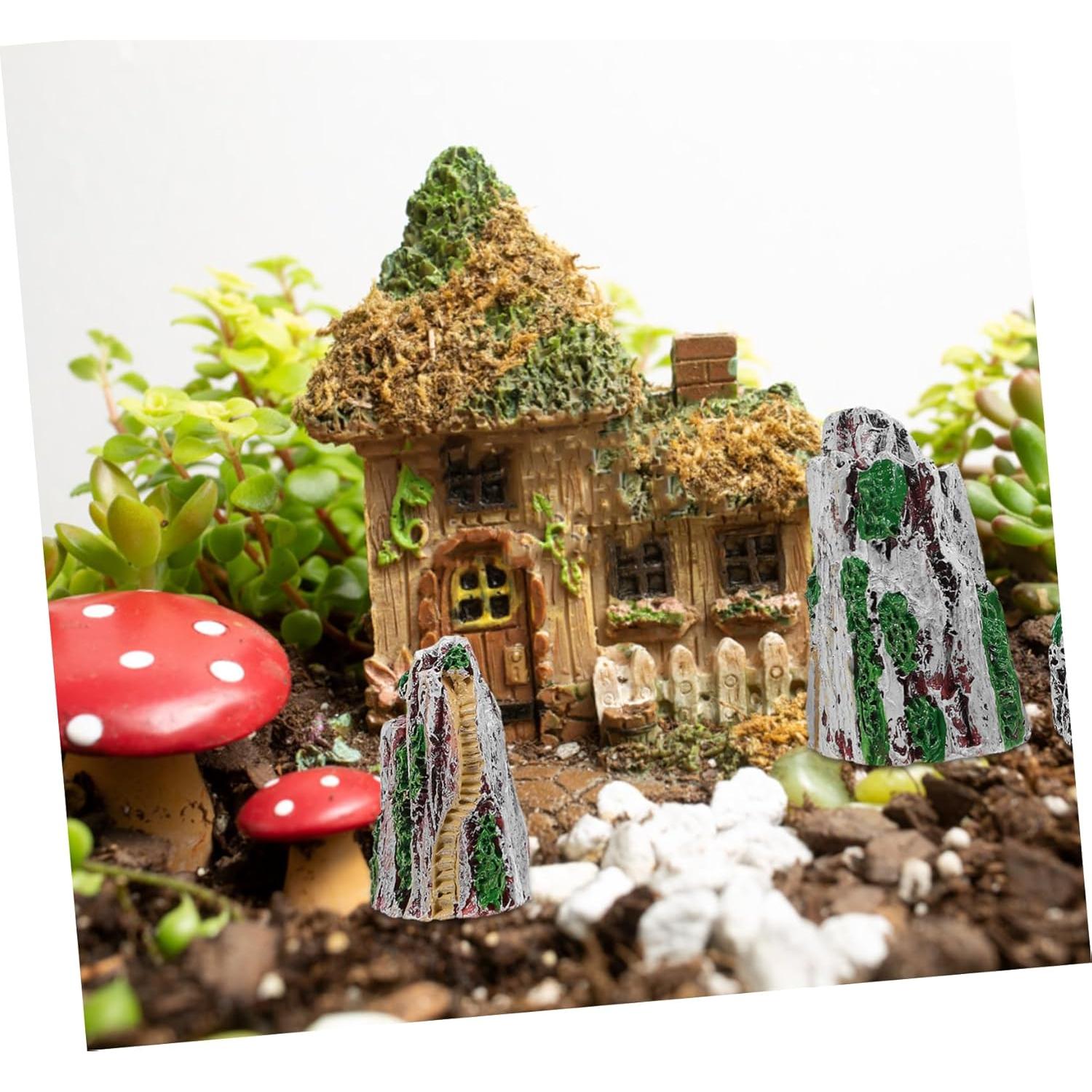 Set de 6 Estatuas de Jardín Zen Milisten de Resina Miniatura