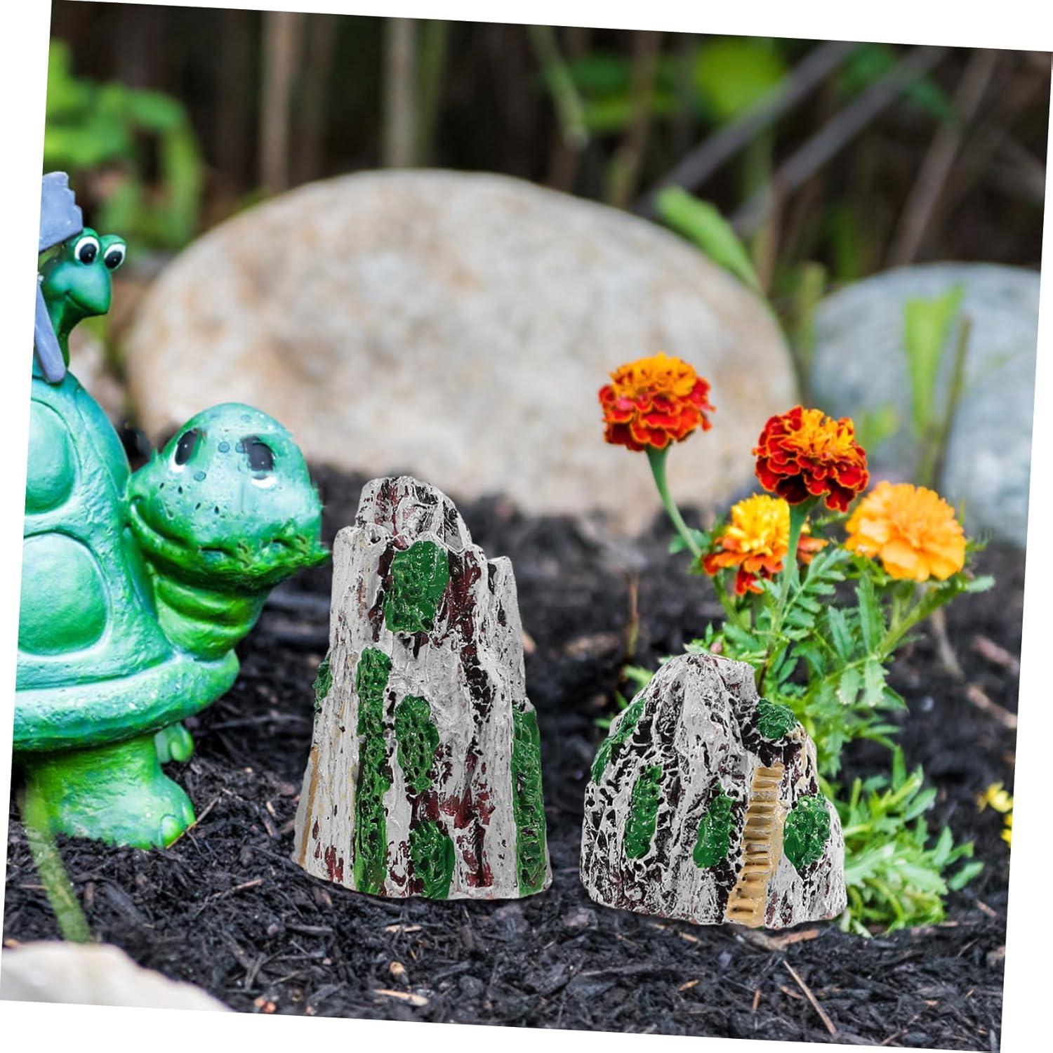 Set de 6 Estatuas de Jardín Zen Milisten de Resina Miniatura