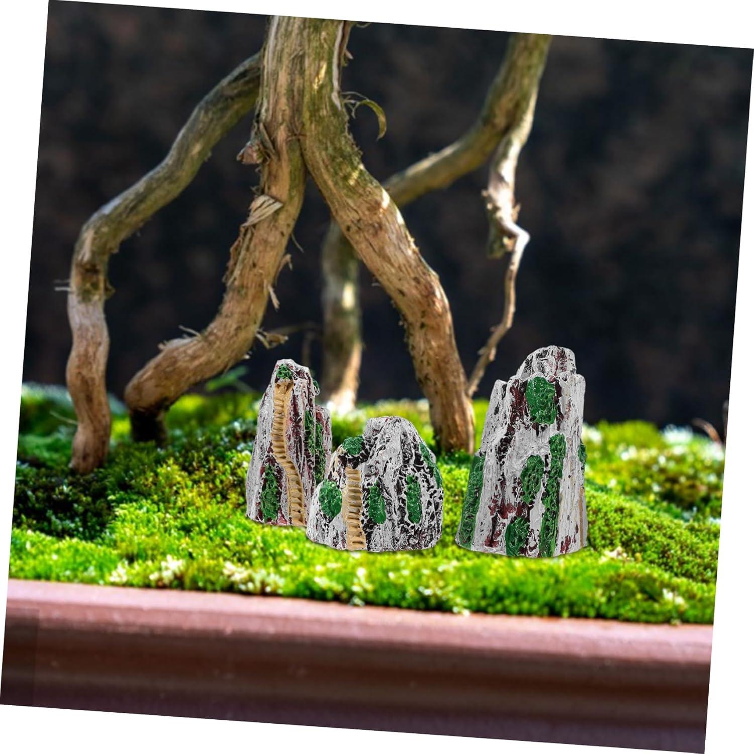 Set de 6 Estatuas de Jardín Zen Milisten de Resina Miniatura