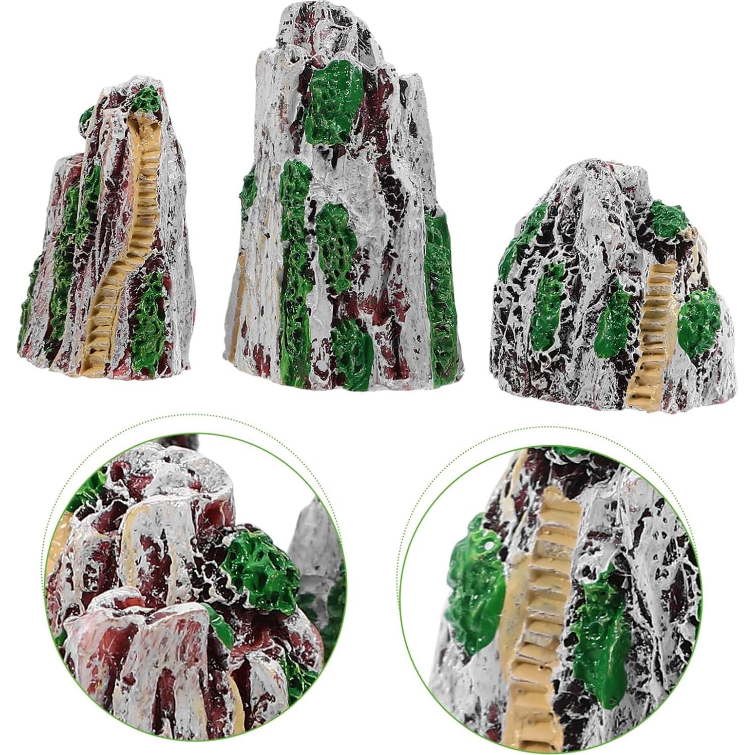 Set de 6 Estatuas de Jardín Zen Milisten de Resina Miniatura