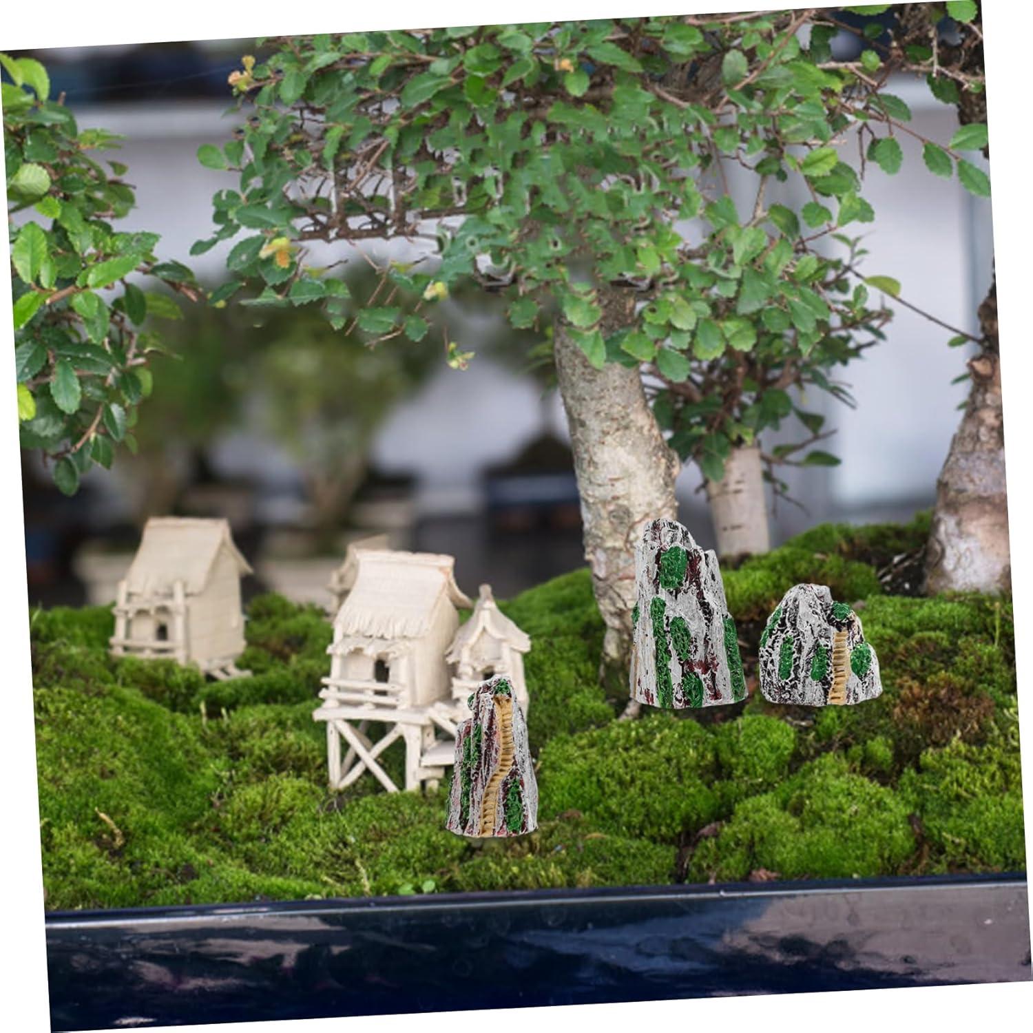 Set de 6 Estatuas de Jardín Zen Milisten de Resina Miniatura