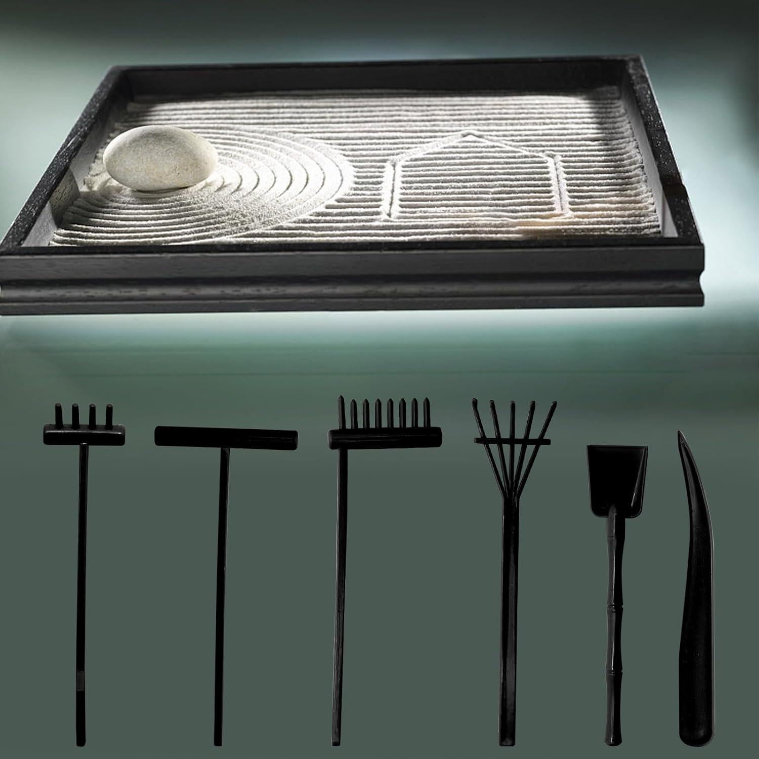 Mini Kit Jardín Zen 12 Piezas LIDSCURA - Rastrillos y Arena