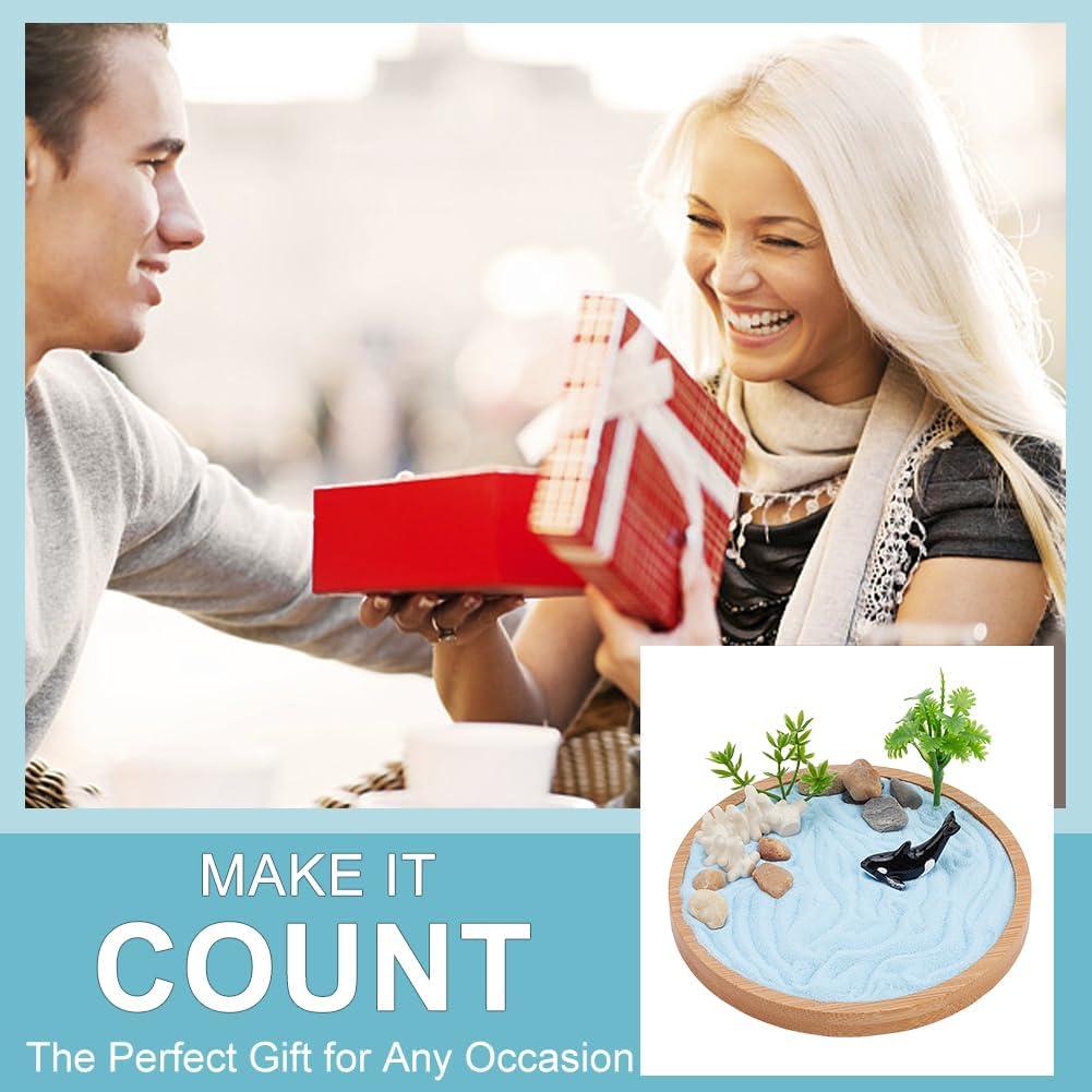 Kit Jardín Zen Mini WEBEEDY - Sandbox de Bambú con Accesorios