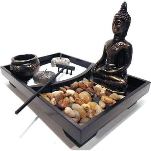 Jardín Zen de Mesa Buda Multicolor 10 Piezas Bruxinha do Cajado