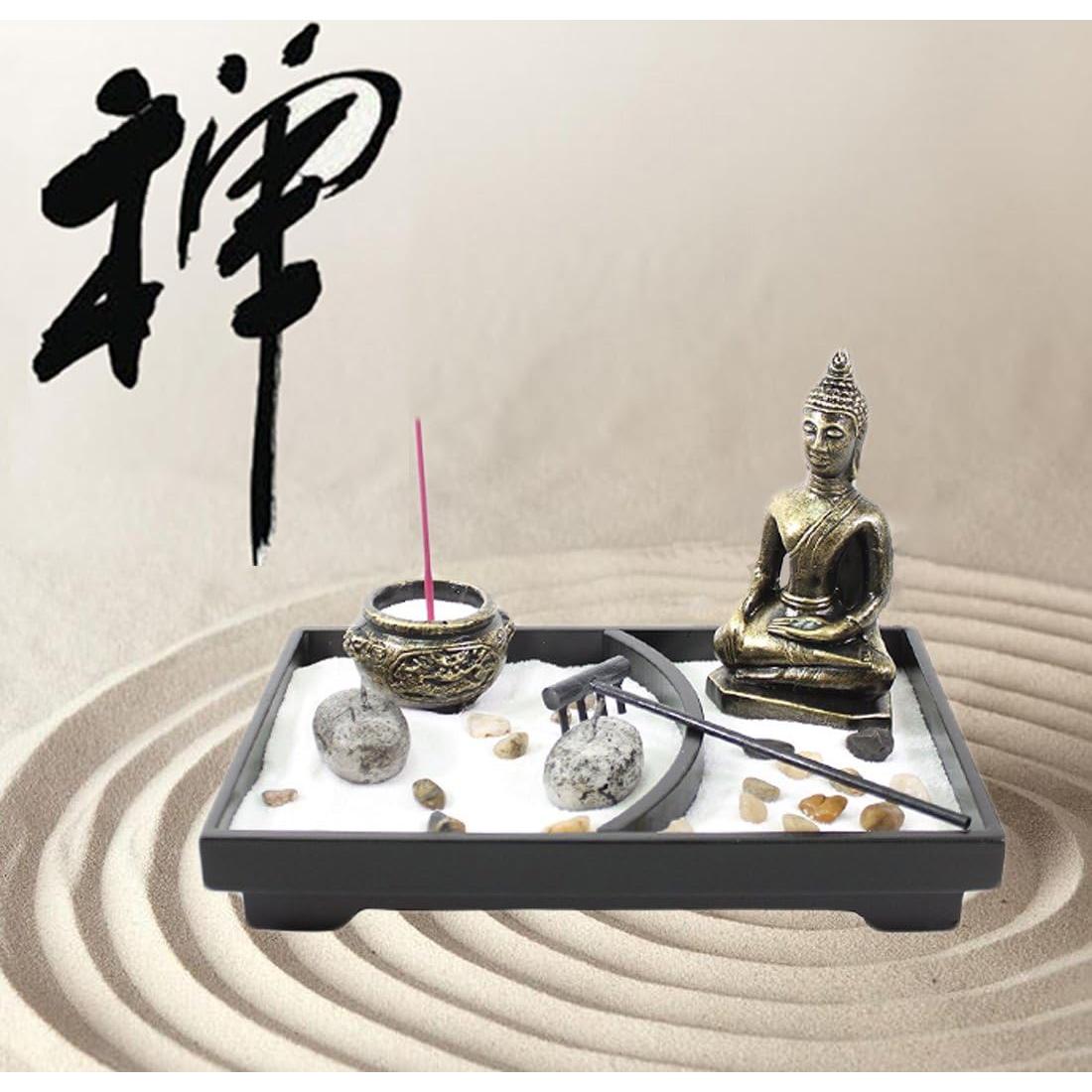 Jardín Zen de Mesa Buda Multicolor 10 Piezas Bruxinha do Cajado