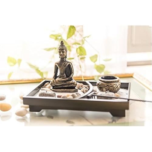 Jardín Zen de Mesa Buda Multicolor 10 Piezas Bruxinha do Cajado