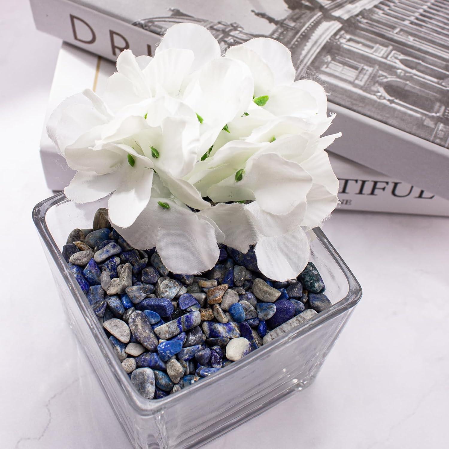 Piedras Trituradas de Lapis Lazuli 0.4 kg para Acuario y Decoración