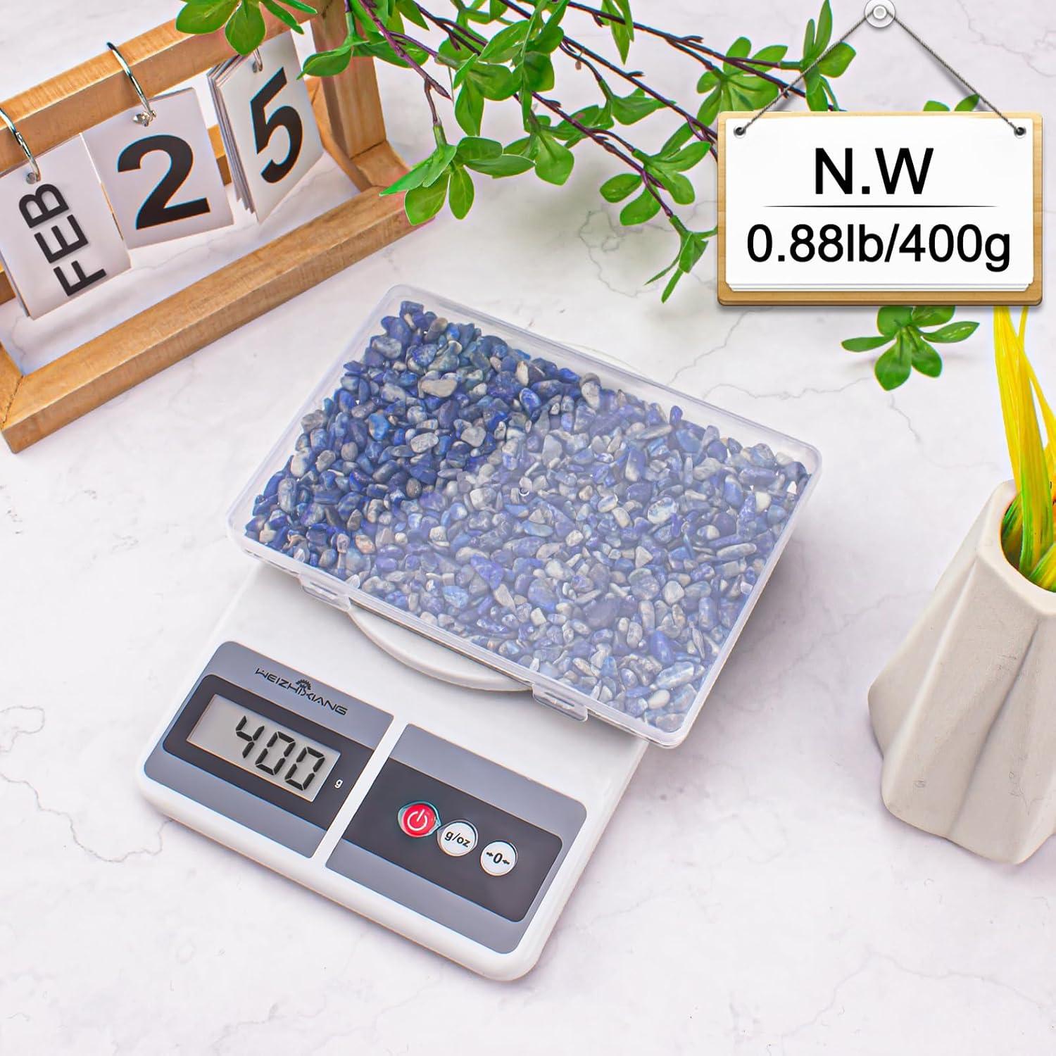 Piedras Trituradas de Lapis Lazuli 0.4 kg para Acuario y Decoración