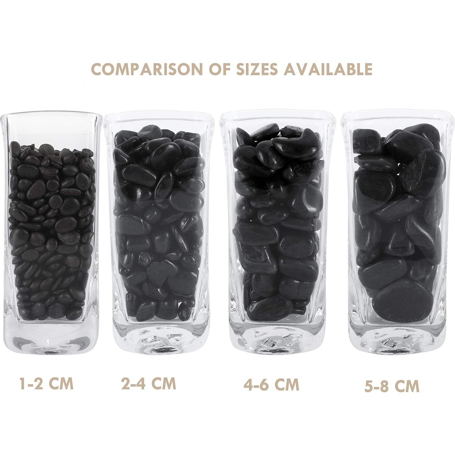 Piedras de Río Negras Pulidas Galashield 2.27 kg 5-8 cm