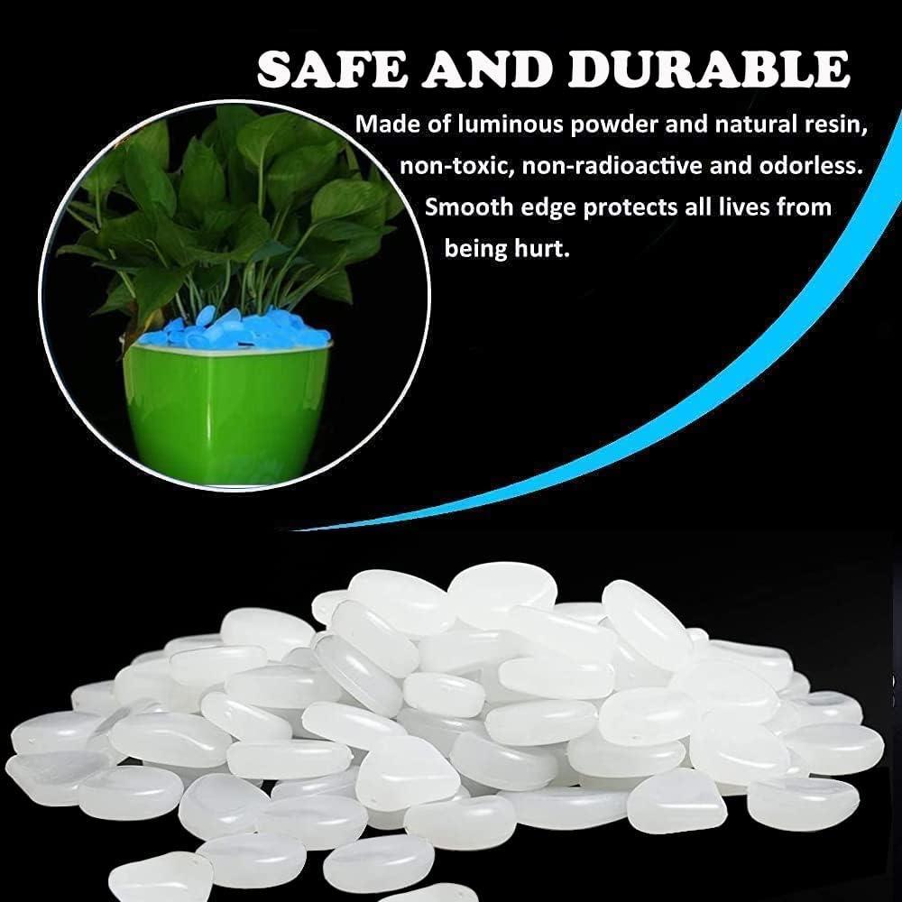 Piedras Brillantes Luminiscentes Muzero - 200pcs para Jardín