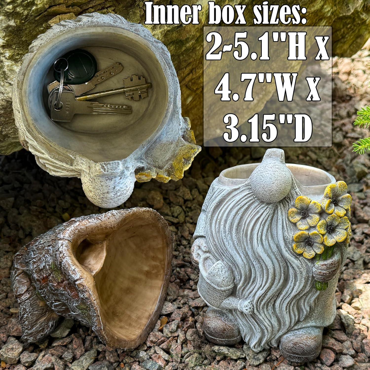 Gnomo Ocultador de Llaves Mood Lab - Estatua Jardín 23.5 cm