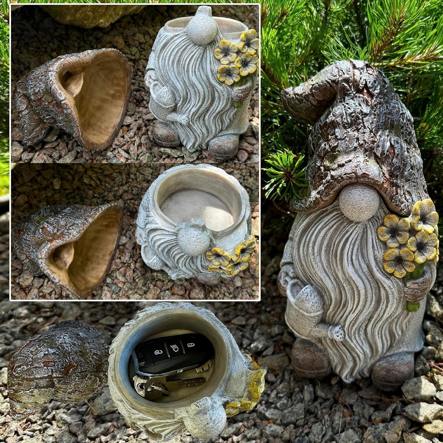 Gnomo Ocultador de Llaves Mood Lab - Estatua Jardín 23.5 cm