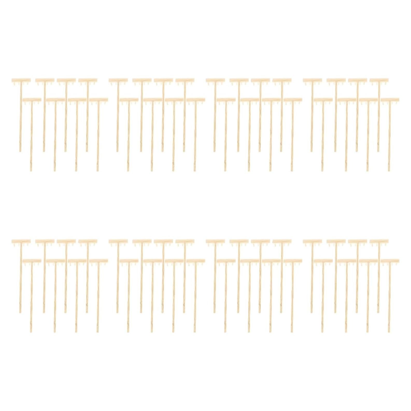 64 Piezas Mini Rastrillos de Jardín Zen SEWACC 14cm Bambú