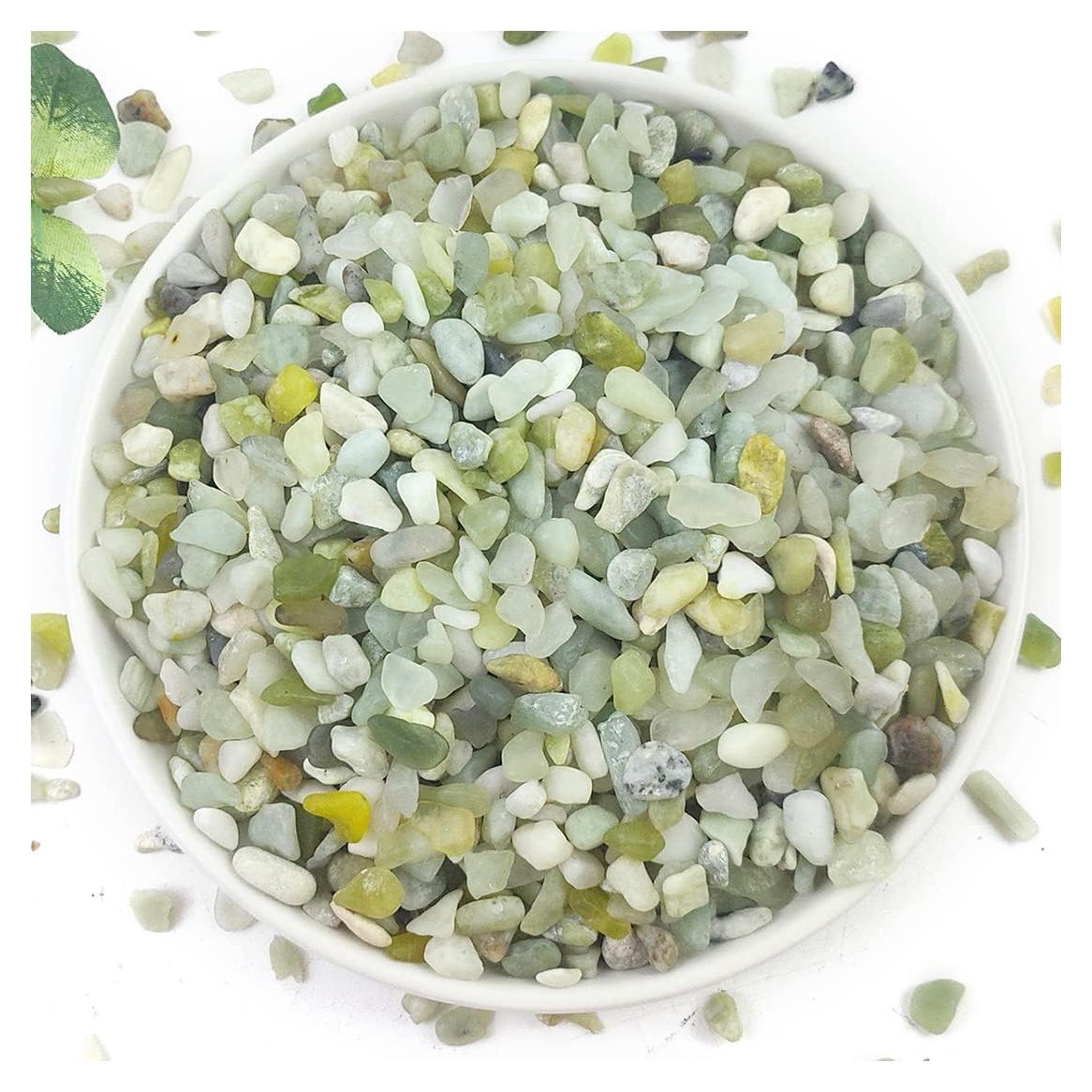 Piedras Pulidas Decorativas Jade Natural 0.91 kg para Jardinería