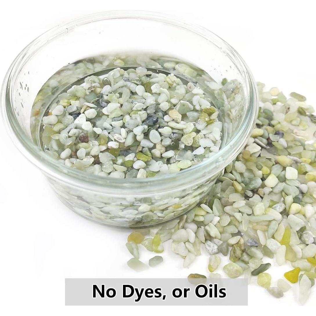 Piedras Pulidas Decorativas Jade Natural 0.91 kg para Jardinería