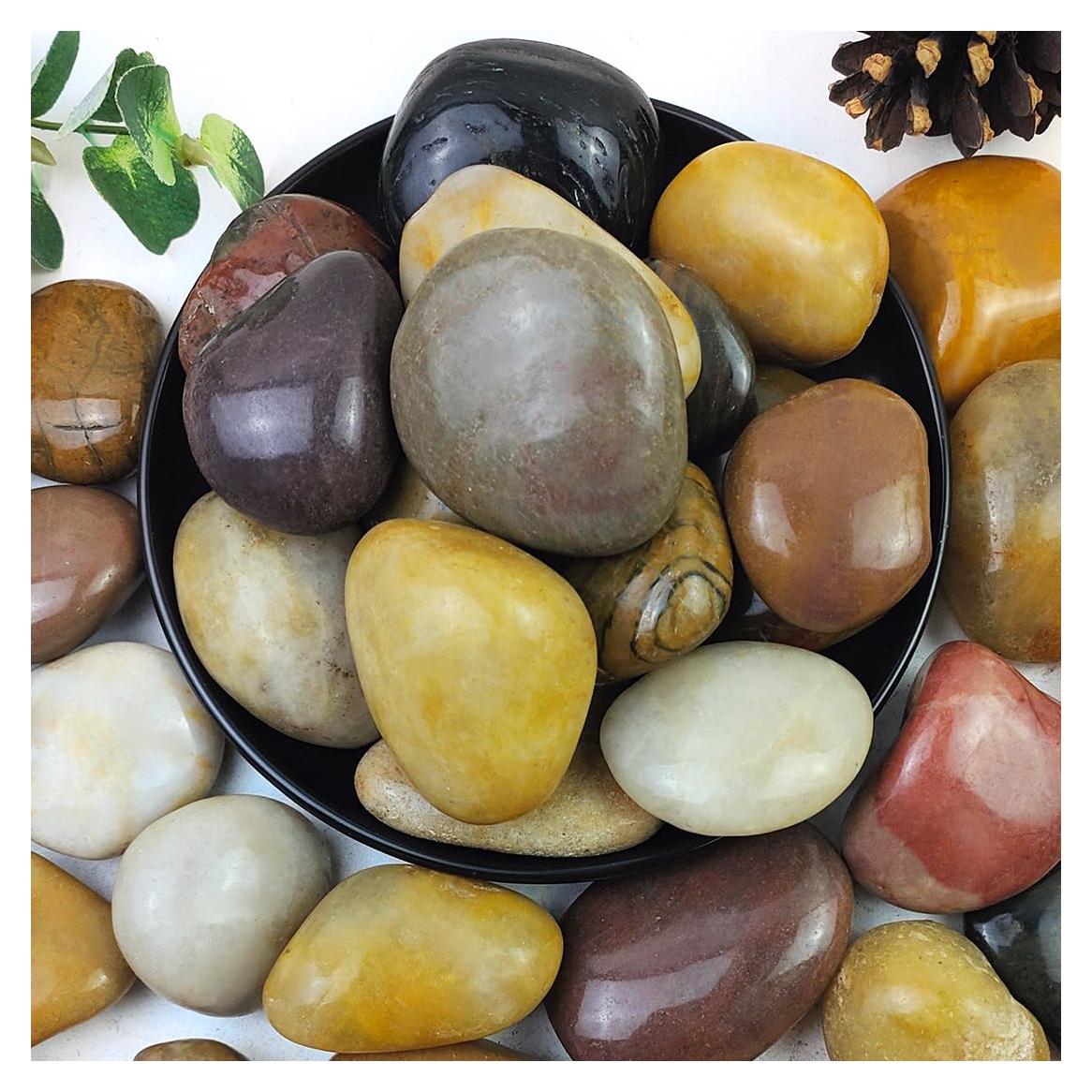 Piedras Decorativas Naturales YISZM 2-3cm Color Mezclado 2.27kg