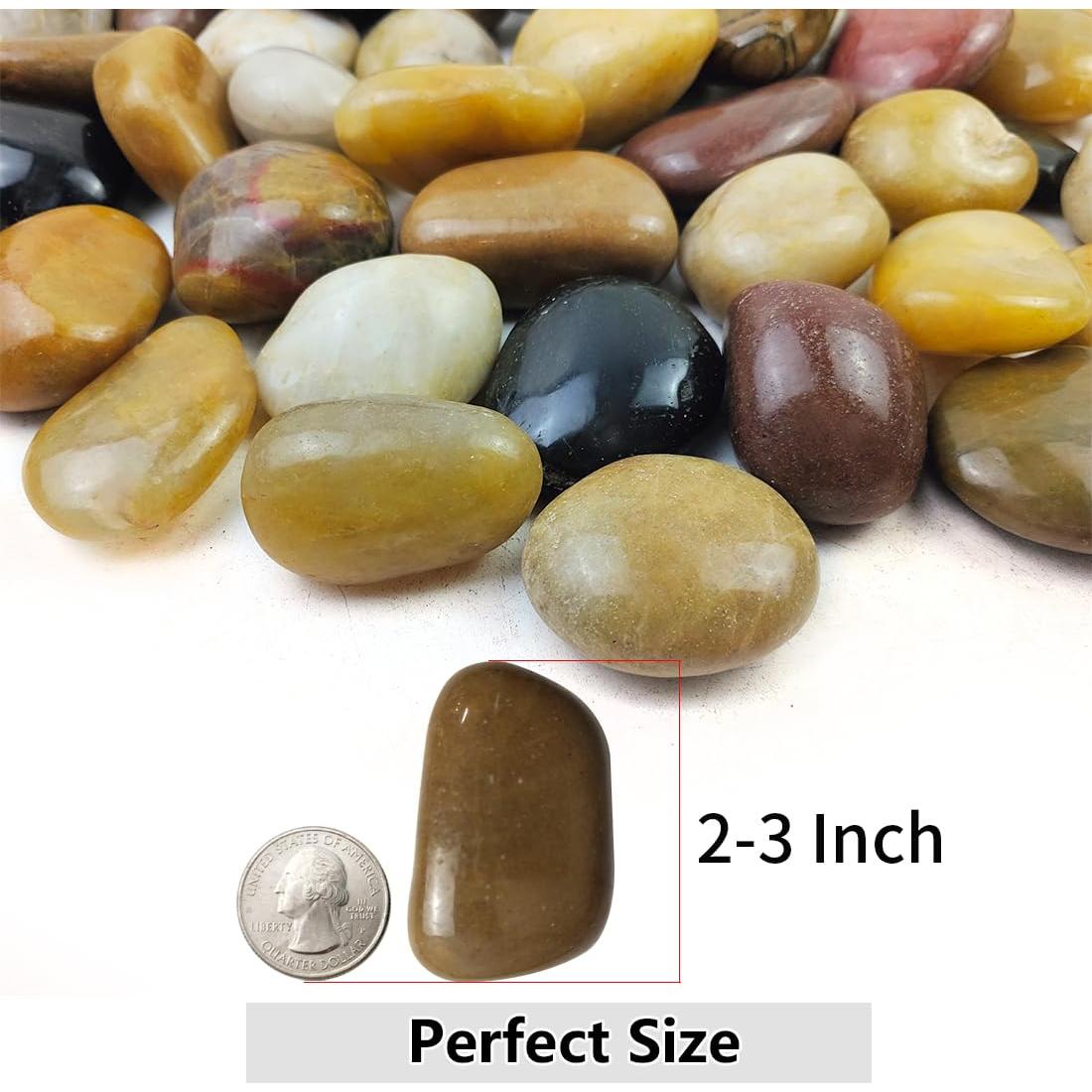 Piedras Decorativas Naturales YISZM 2-3cm Color Mezclado 2.27kg