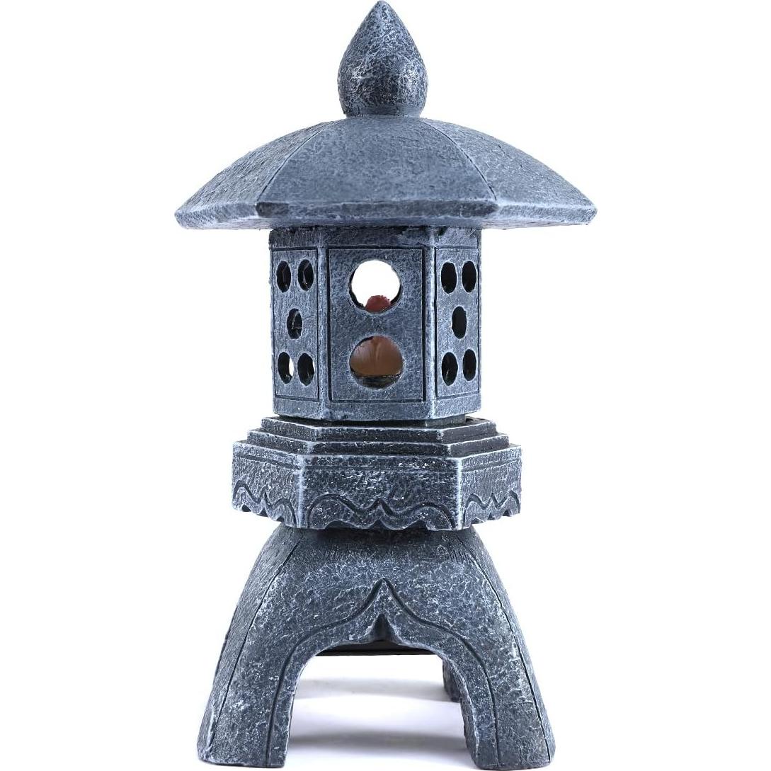 Estatua de Jardín Pagoda Solar MIBUNG 26cm Decoración Zen