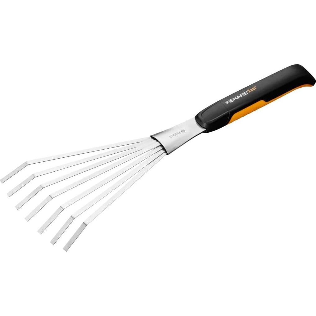 Rastrillo de Mano Fiskars Xact Acero Inoxidable 12cm Ergonómico